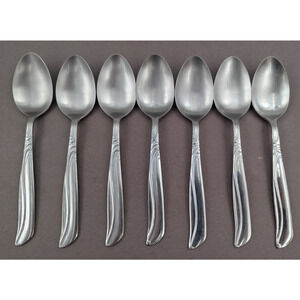 Stainless by Present Japan North Sea Set 7 Tea Spoons 6"